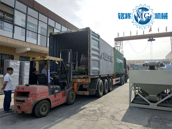 烏干達(dá)干粉砂漿生產(chǎn)設(shè)備已發(fā)貨，請注意簽收！